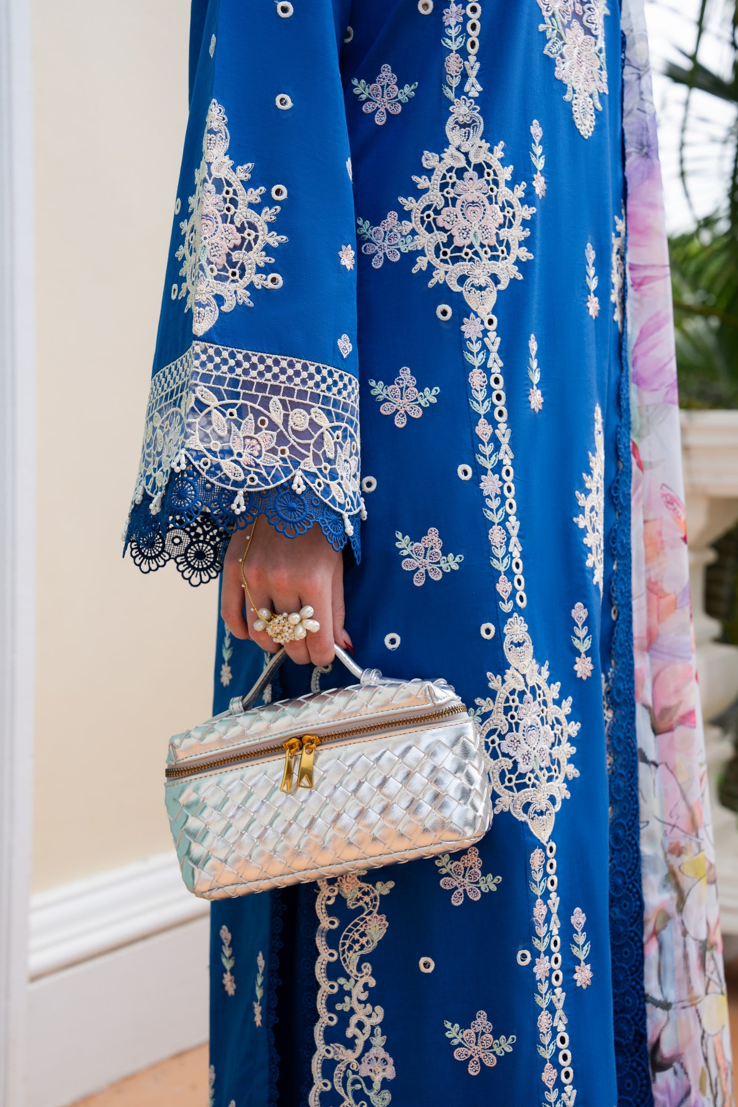 Rs 17500 Aneelas Stitched Luxury Lawn Emb 3pc Printed Chiffon Duppata [LUX-26-70-B] [Dispatch Time 2 Months]