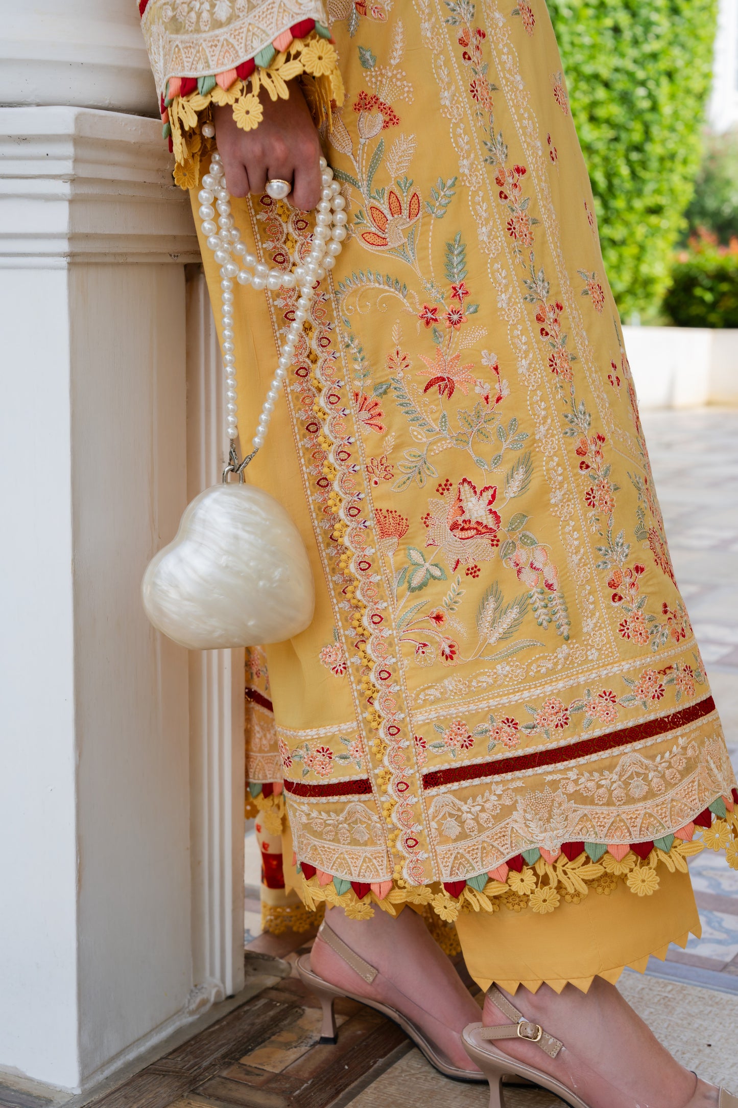 Rs 19500 Aneelas Stitched Luxury Lawn Emb 3pc Chiffon Print Duppata [LUX-26-100-B] [Dispatch Time 2 Months]
