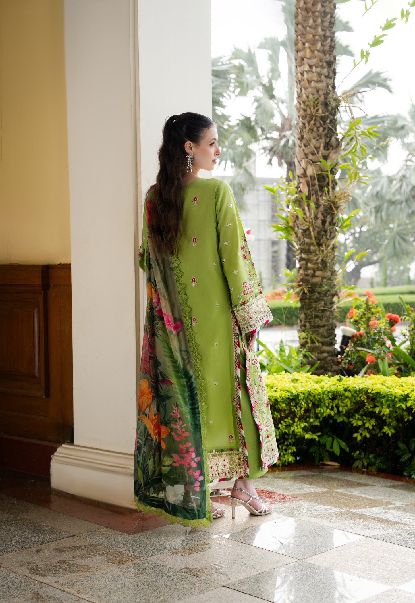 Rs 18500 Aneelas Stitched Luxury Lawn Emb 3pc Chiffon Duppata [LUX-26-49-A] [Dispatch Time 2.5 Months]