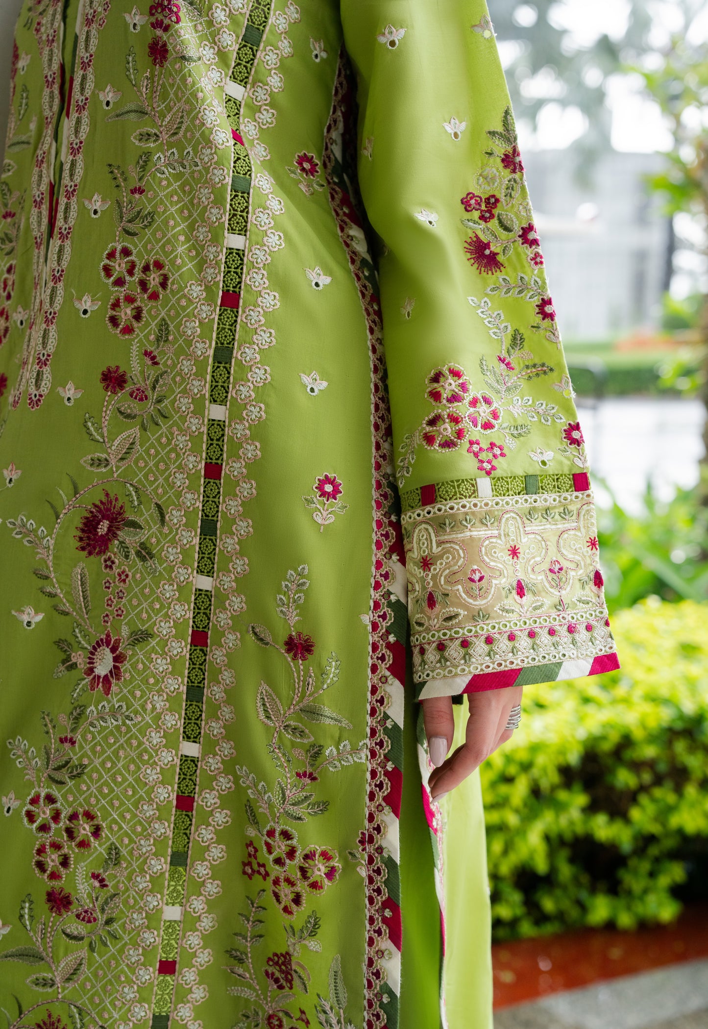 Rs 18500 Aneelas Stitched Luxury Lawn Emb 3pc Chiffon Duppata [LUX-26-49-A] [Dispatch Time 2.5 Months]