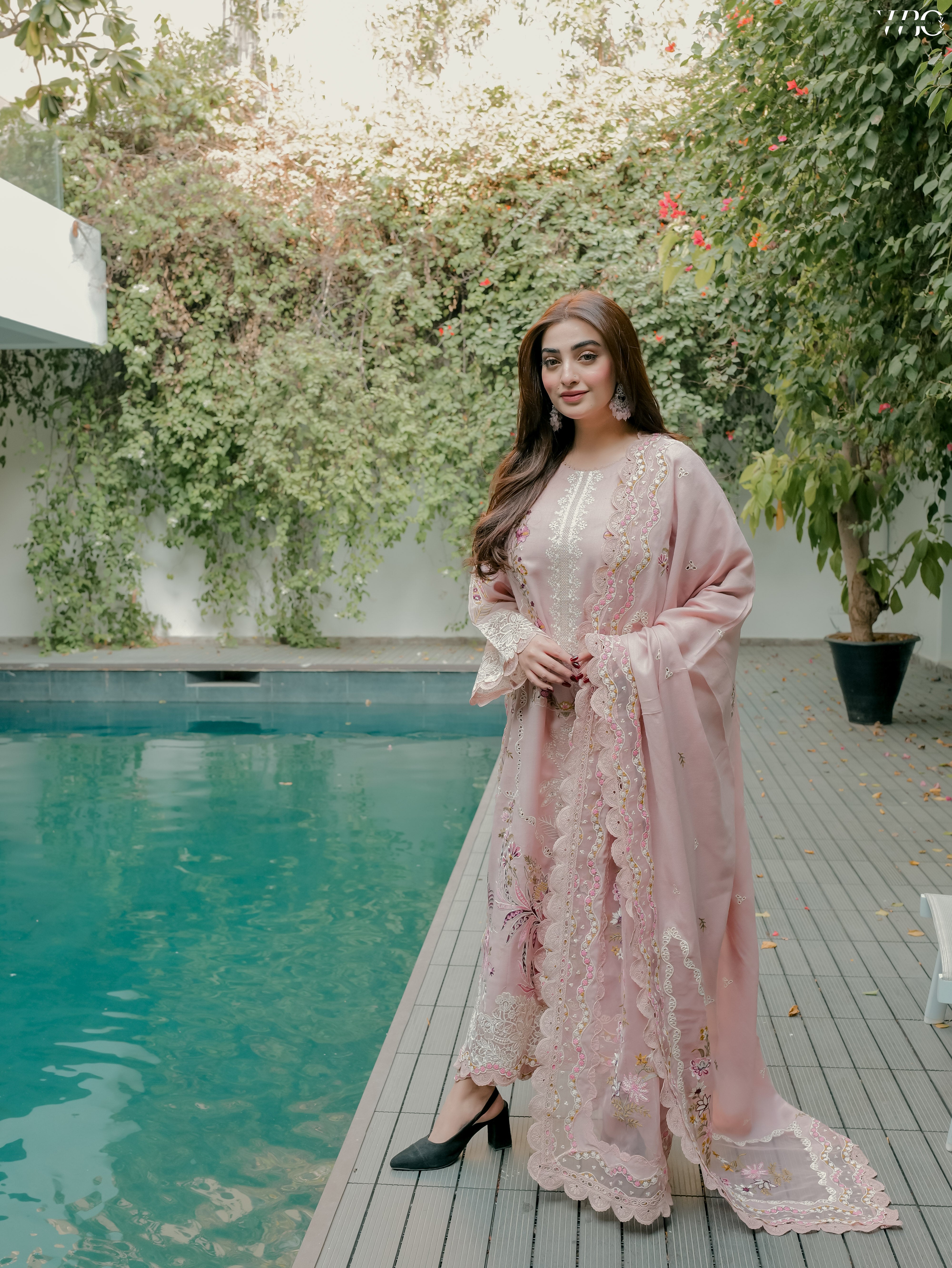 Rs 22000 Aneelas Stitched Karandi Emb 3pc [WLUX-10-B] [Dispatch Time 2 Months]