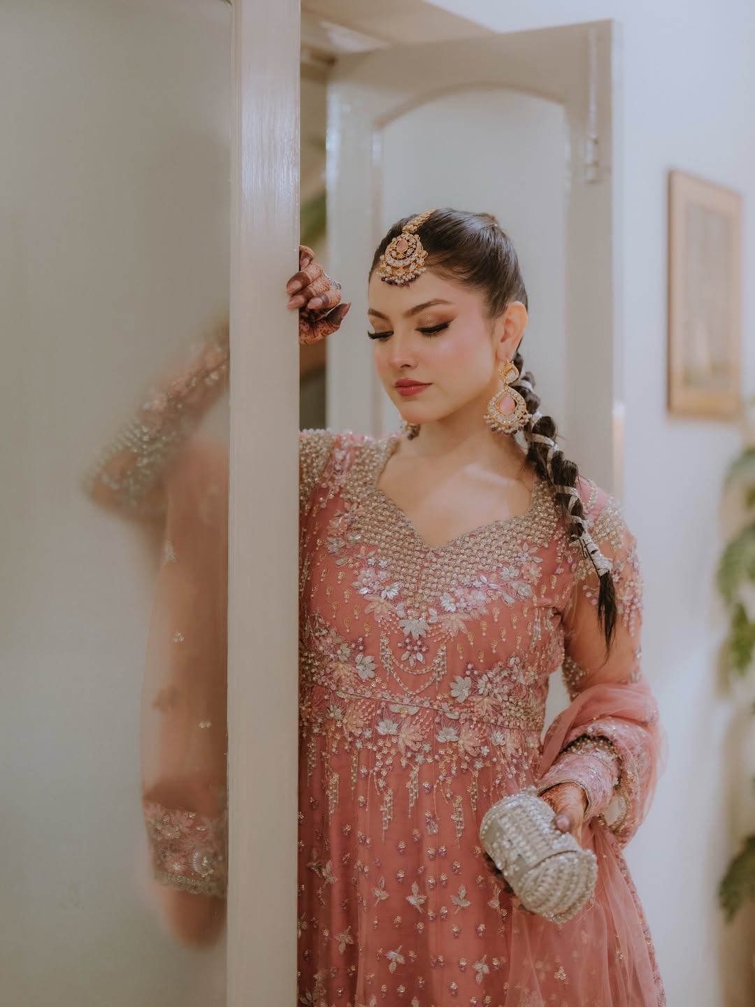 Aneelas Stitched Bridal Heavy Ada Work Maxi 3pc [BR-14] [Dispatch Time 2 Months]