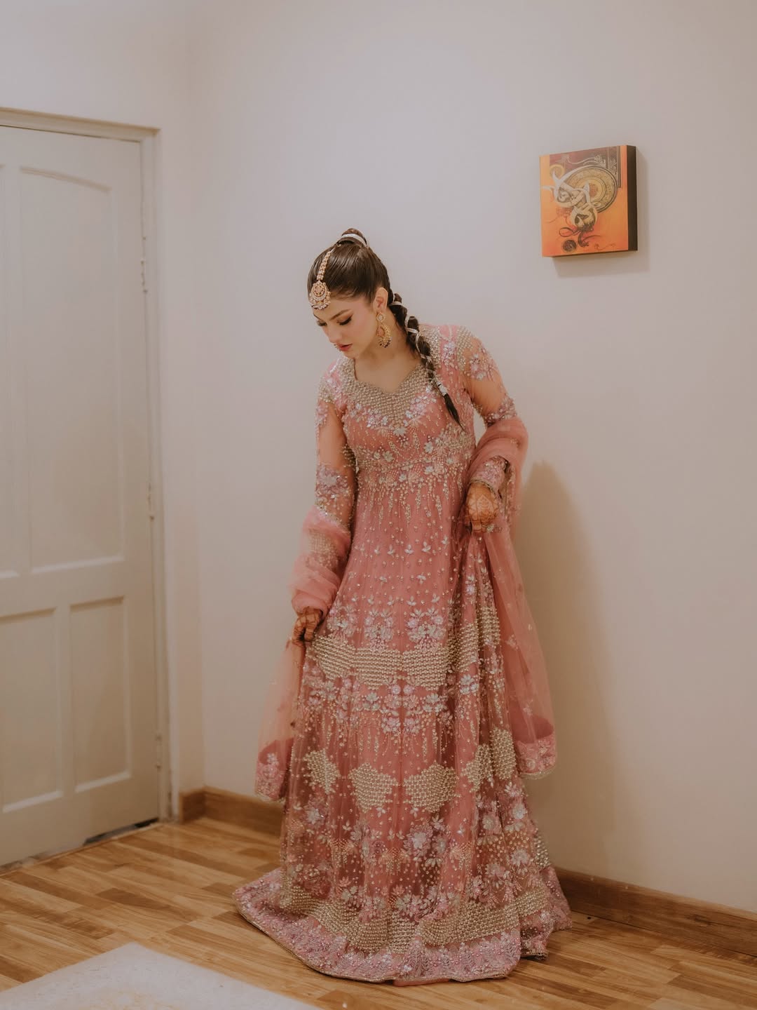 Aneelas Stitched Bridal Heavy Ada Work Maxi 3pc [BR-14] [Dispatch Time 2 Months]