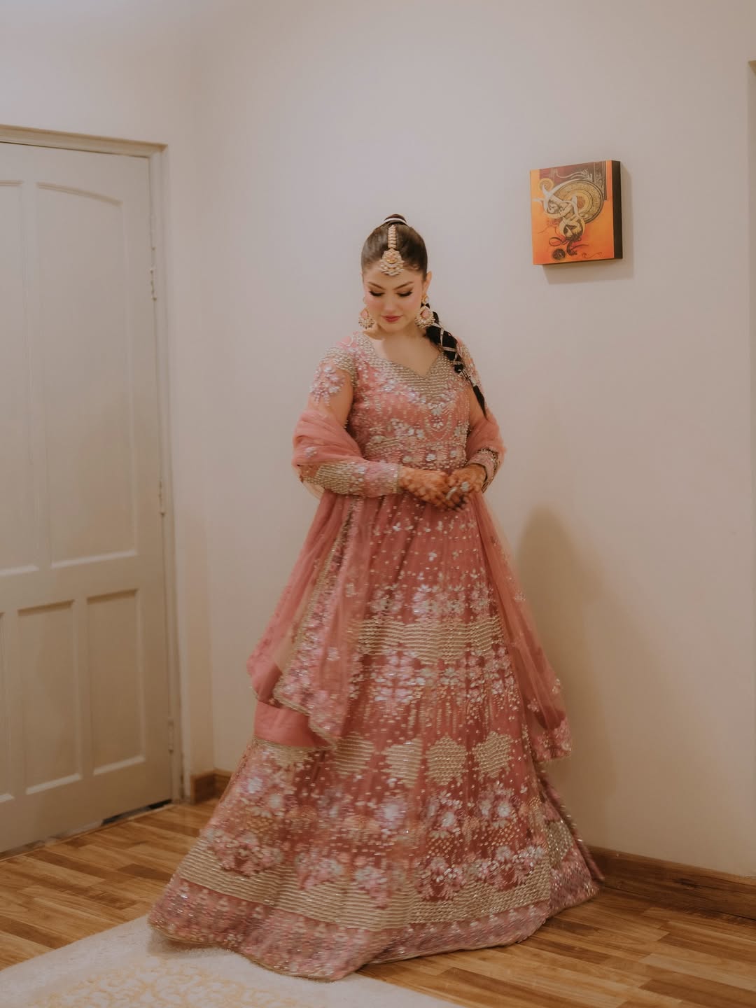 Aneelas Stitched Bridal Heavy Ada Work Maxi 3pc [BR-14] [Dispatch Time 2 Months]