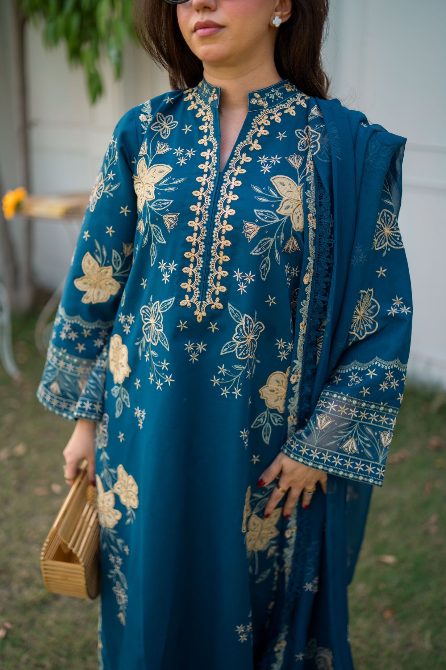 Rs 15000 Aneelas Stitched Lawn Emb 3pc Chiffon Duppata [LX-26-51] [Dispatch Time 2.5 Month]