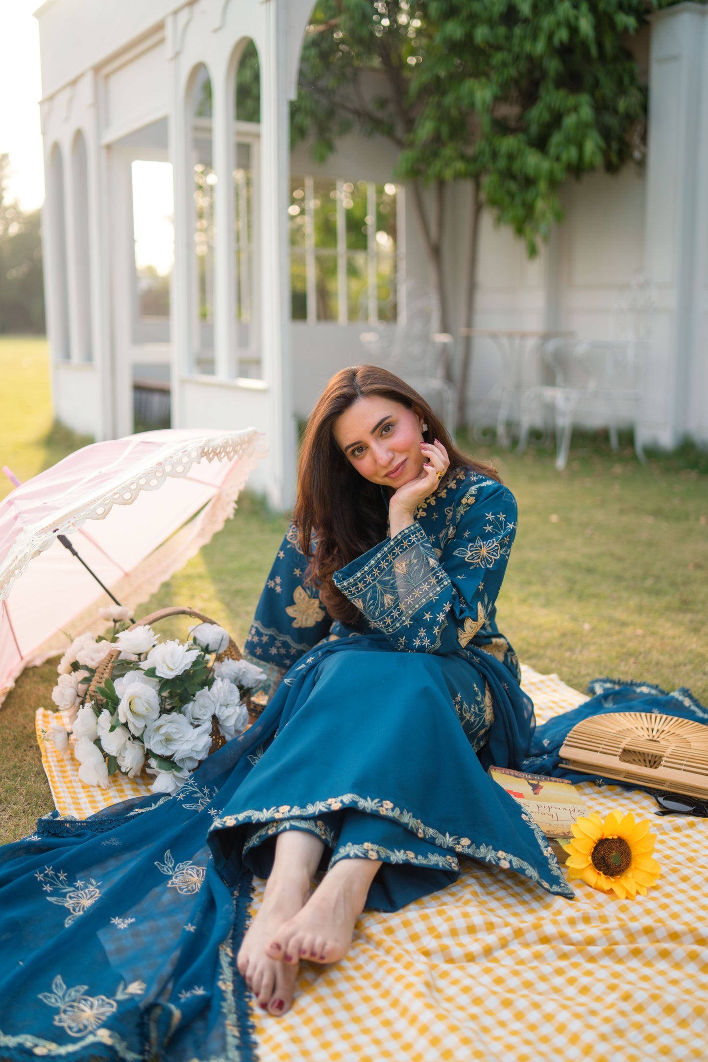 Rs 15000 Aneelas Stitched Lawn Emb 3pc Chiffon Duppata [LX-26-51] [Dispatch Time 2.5 Month]