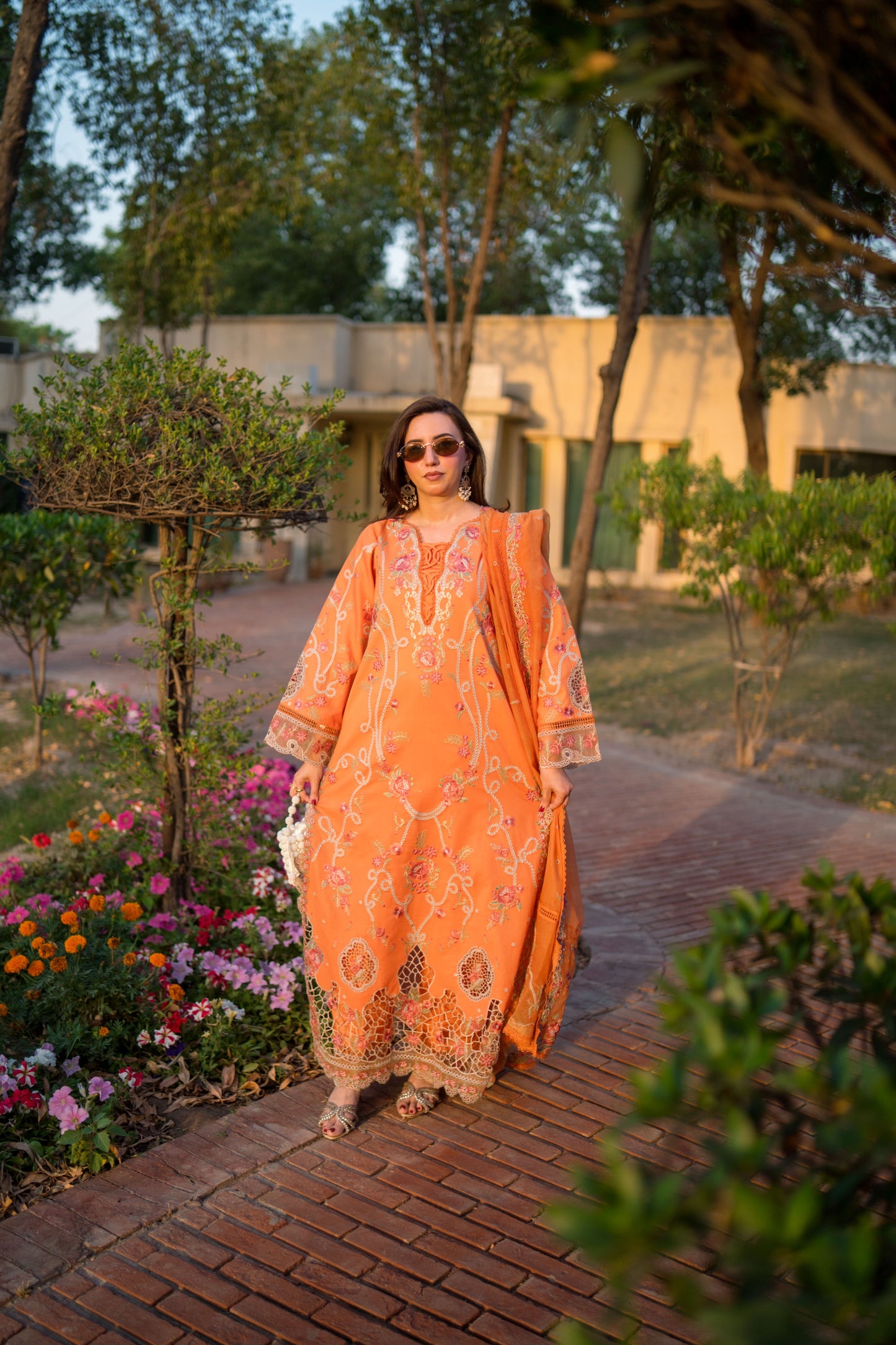 Rs 13000 Aneelas Stitched Lawn Emb 2pc [LUX-26-45] [Dispatch Time 2.5 Months]