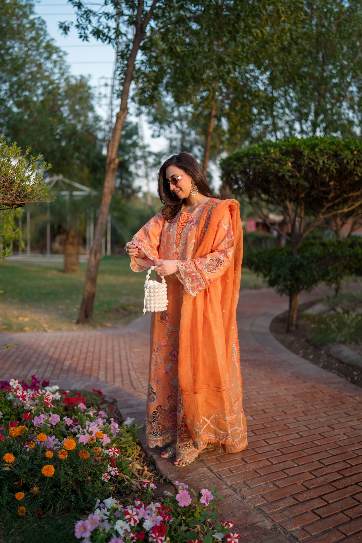 Rs 17500 Aneelas Stitched Lawn Emb 3pc Khadi net Duppata [LUX-26-45] [Dispatch Time 2.5 Months]