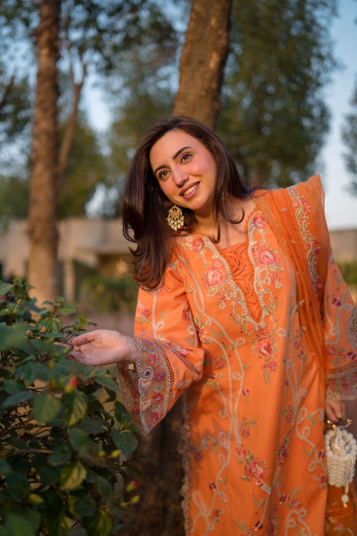 Rs 17500 Aneelas Stitched Lawn Emb 3pc Khadi net Duppata [LUX-26-45] [Dispatch Time 2.5 Months]