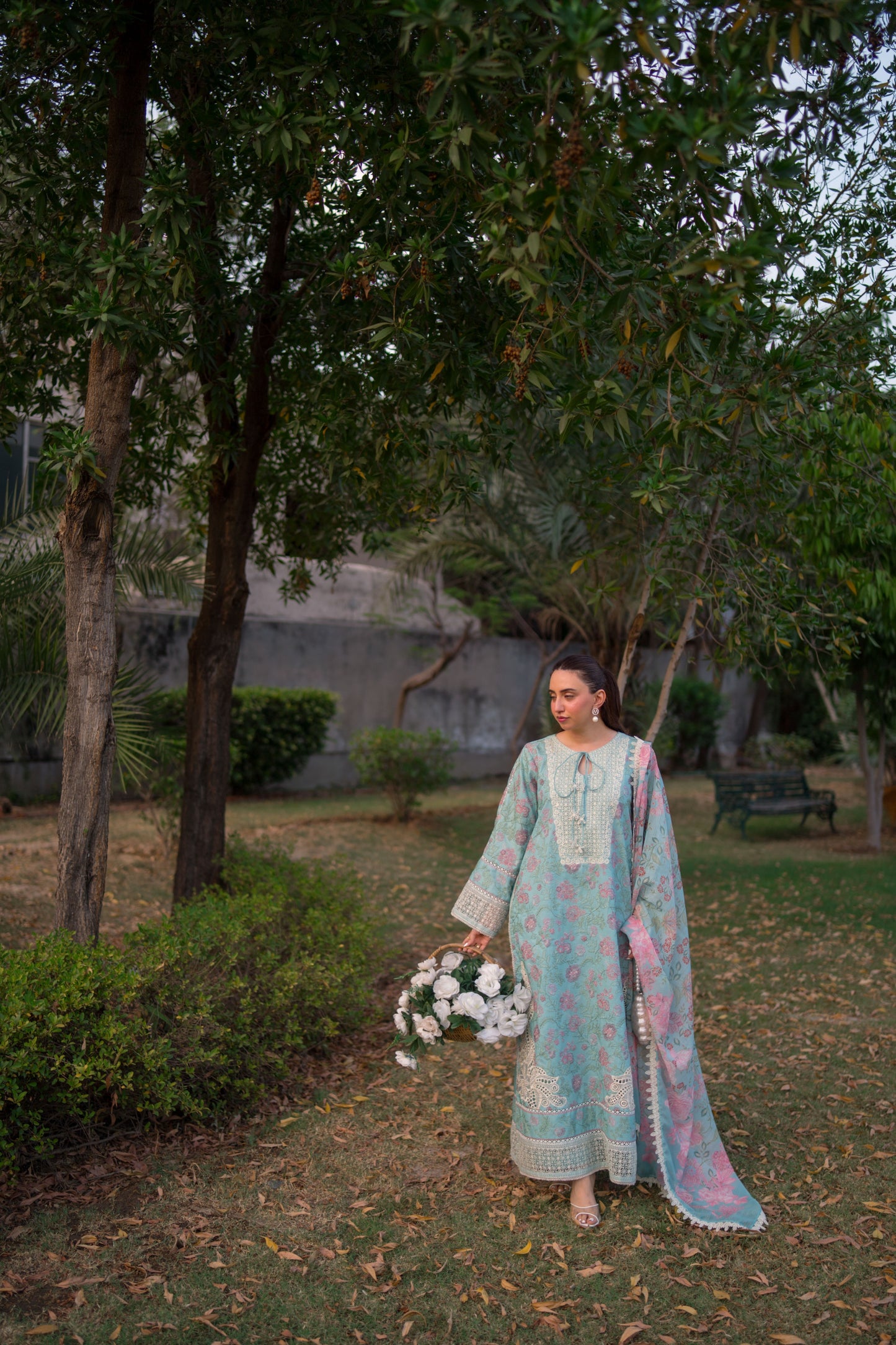 Rs 17500 Aneelas Stitched Luxury Lawn Emb 3pc [LUX-26-47] [Dispatch Time 2.5 Months]