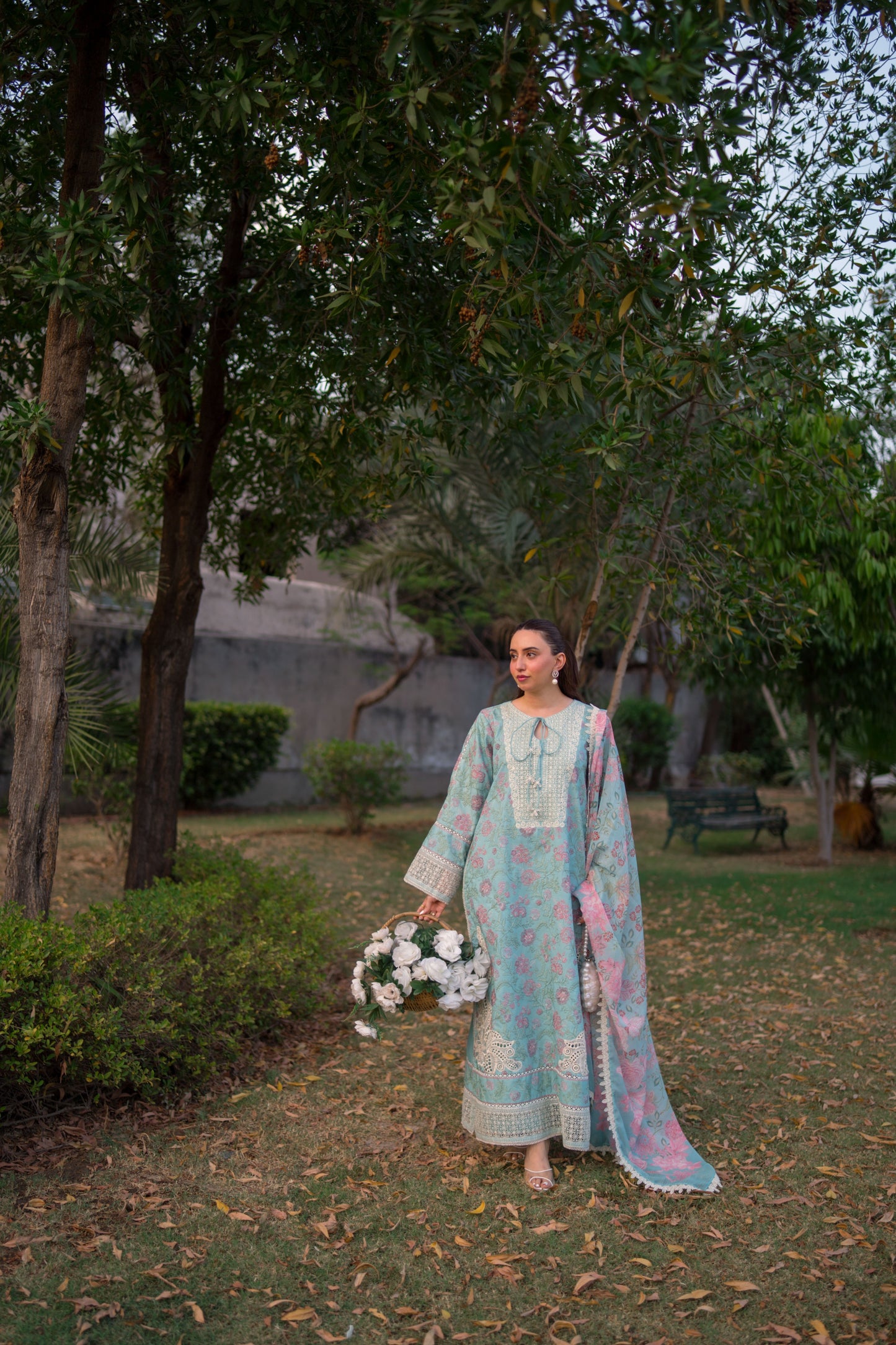 Rs 17500 Aneelas Stitched Luxury Lawn Emb 3pc [LUX-26-47] [Dispatch Time 2.5 Months]