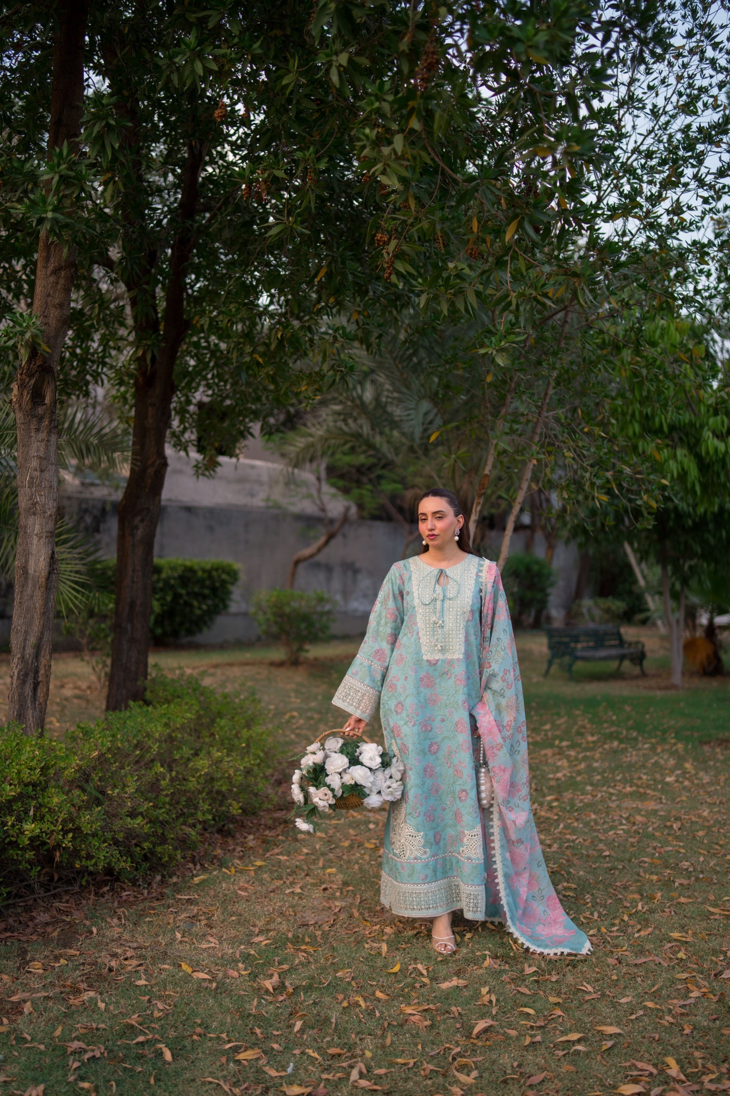 Rs 17500 Aneelas Stitched Luxury Lawn Emb 3pc [LUX-26-47] [Dispatch Time 2.5 Months]