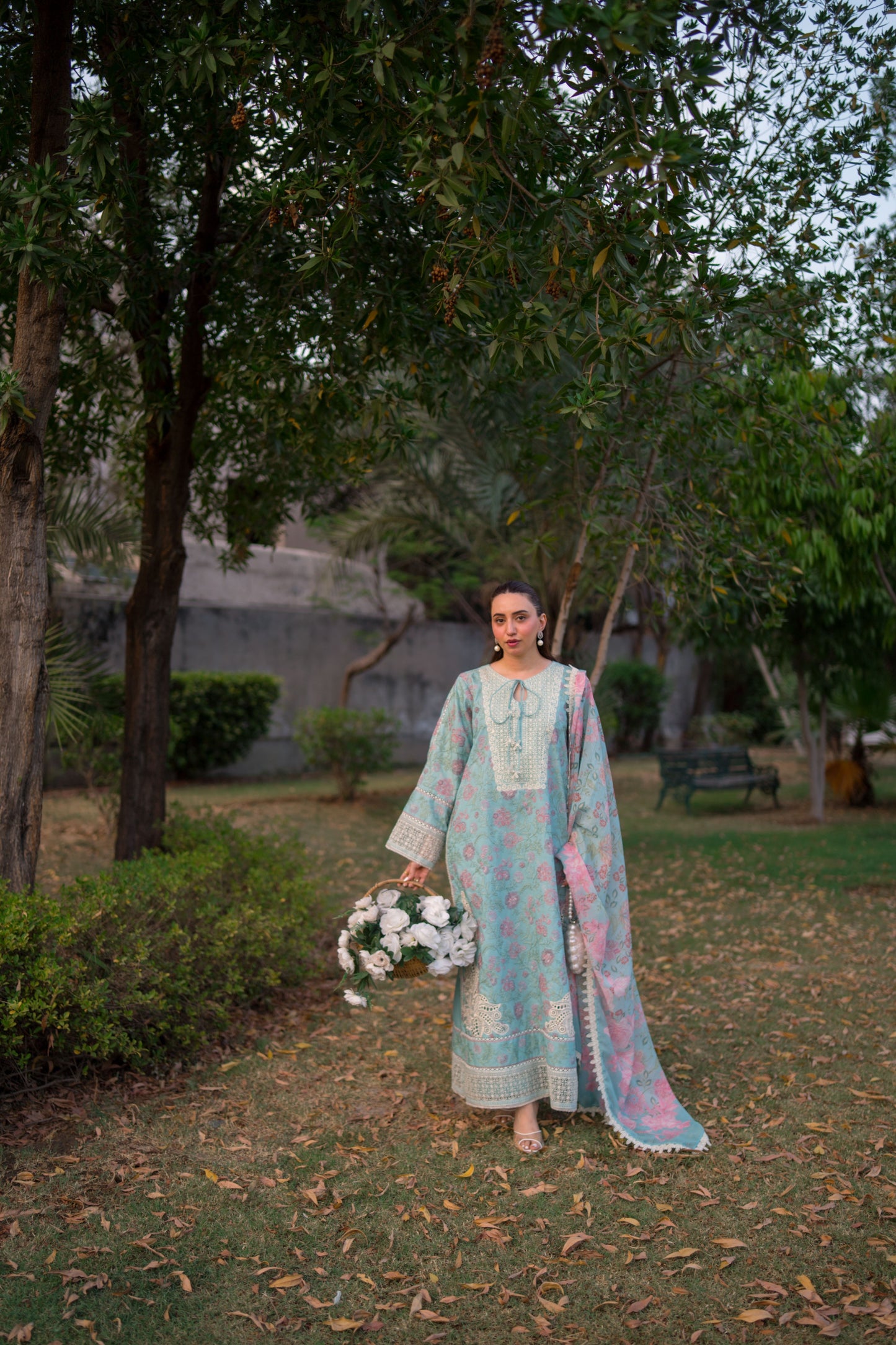 Rs 17500 Aneelas Stitched Luxury Lawn Emb 3pc [LUX-26-47] [Dispatch Time 2.5 Months]