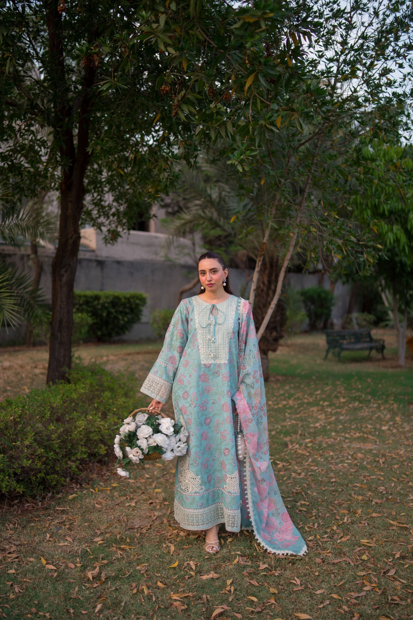 Rs 17500 Aneelas Stitched Luxury Lawn Emb 3pc [LUX-26-47] [Dispatch Time 2.5 Months]
