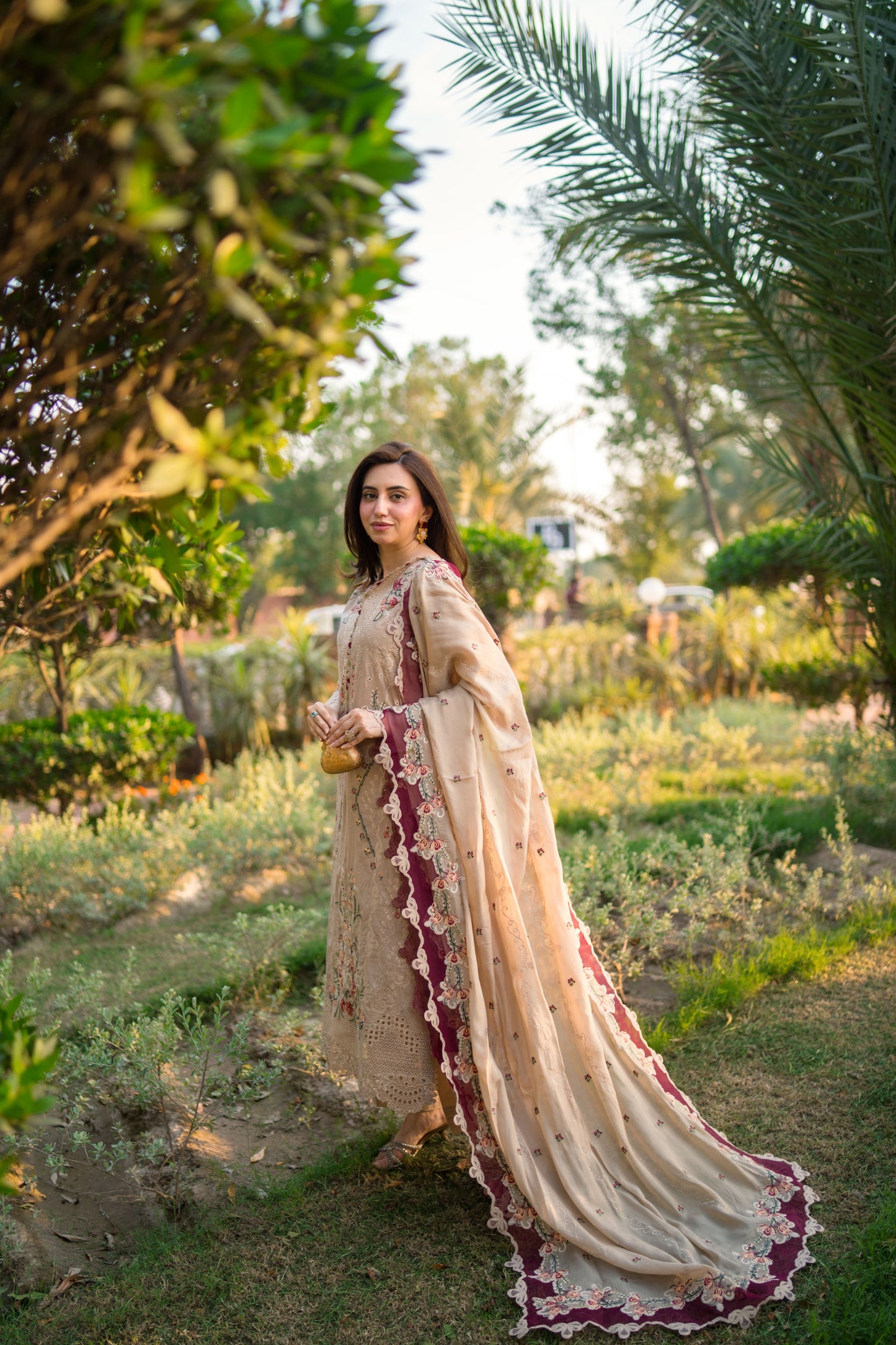 Rs 18500 Aneelas Stitched Lawn Emb 3pc Silk Duppata [LUX-26-51] [Dispatch Time 2.5 Months]