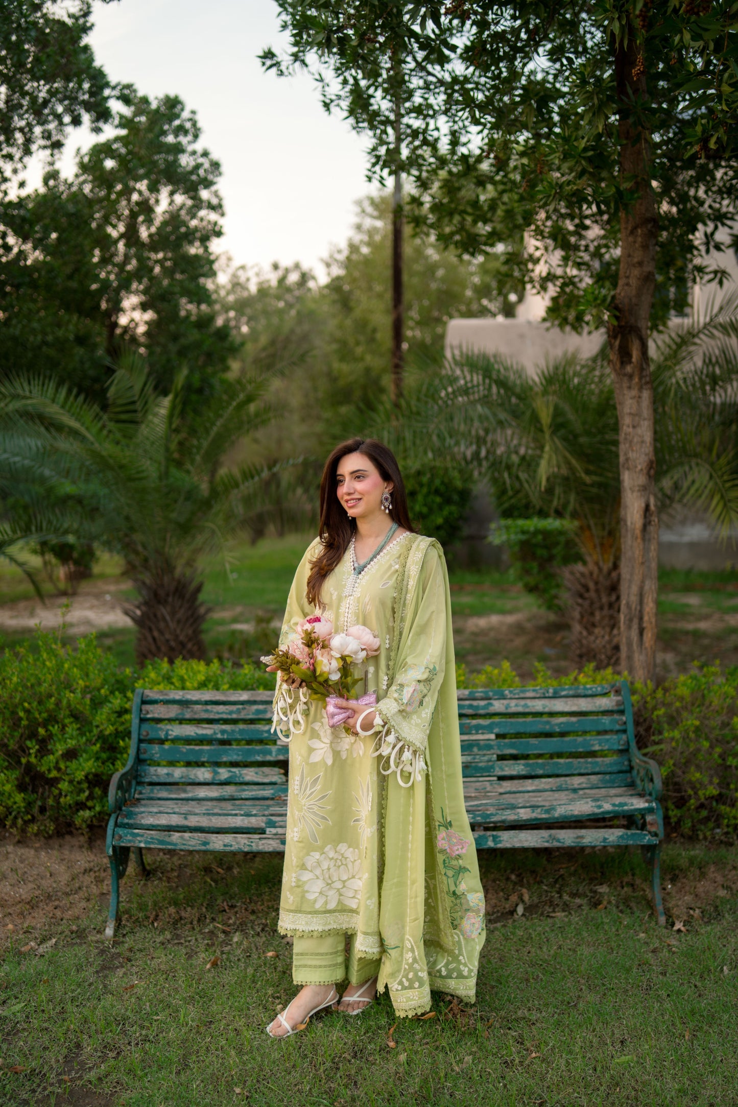 Rs 19000 Aneelas Stitched Luxury Lawn Emb 3pc Chiffon Duppata [LUX-26-55-A] [Dispatch Time 2.5 Months]