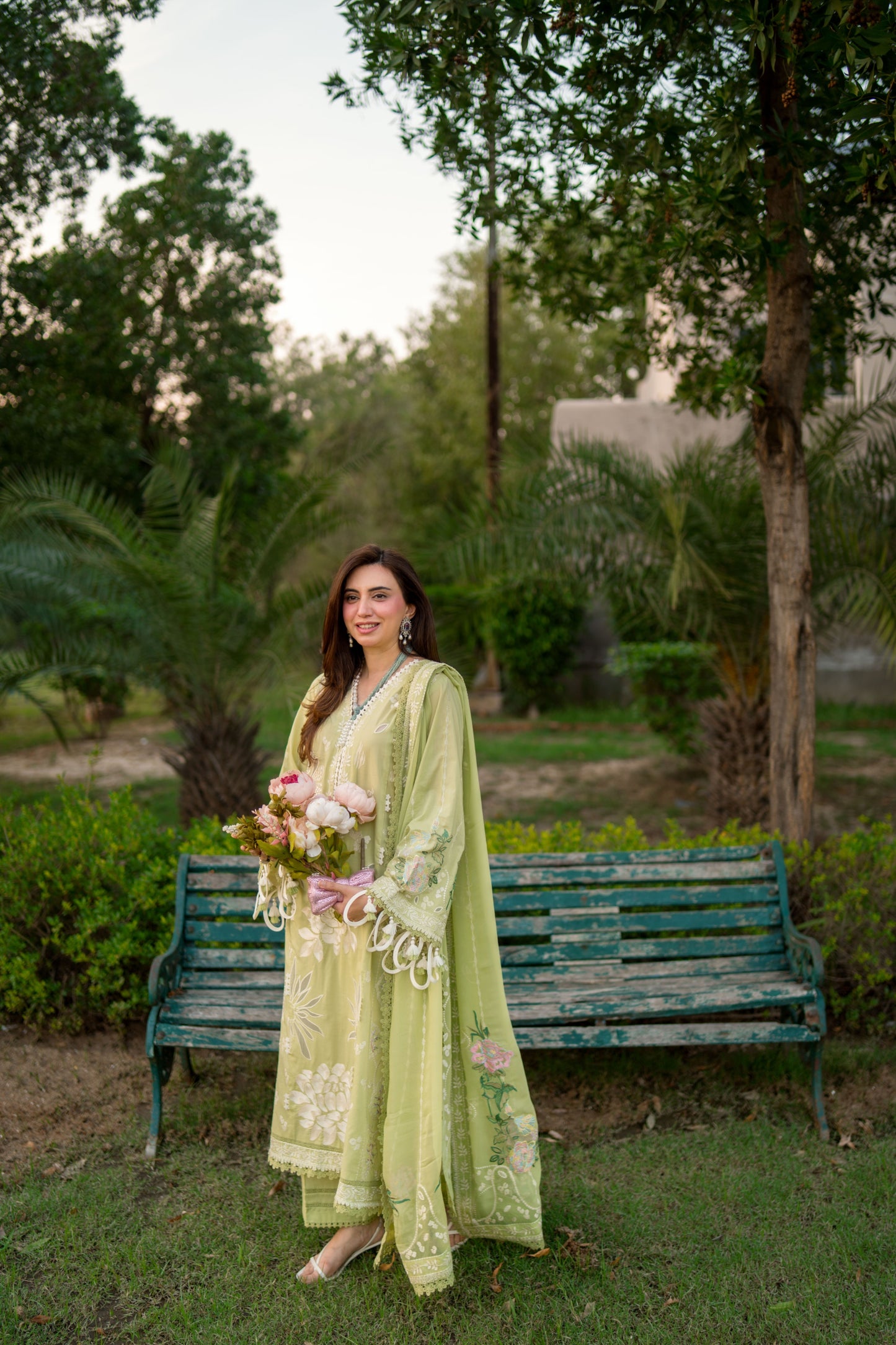 Rs 19000 Aneelas Stitched Luxury Lawn Emb 3pc Chiffon Duppata [LUX-26-55-A] [Dispatch Time 2.5 Months]