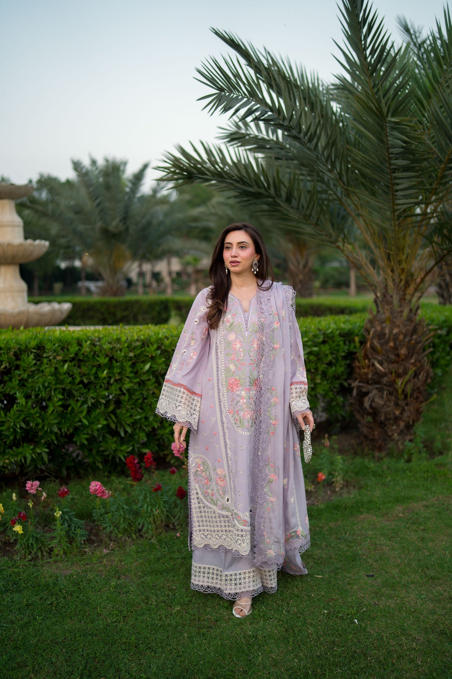 Rs 18900 Aneelas Stitched Lawn Emb 3pc Silk Duppata [LUX-26-63] [Dispatch Time 2 Months]