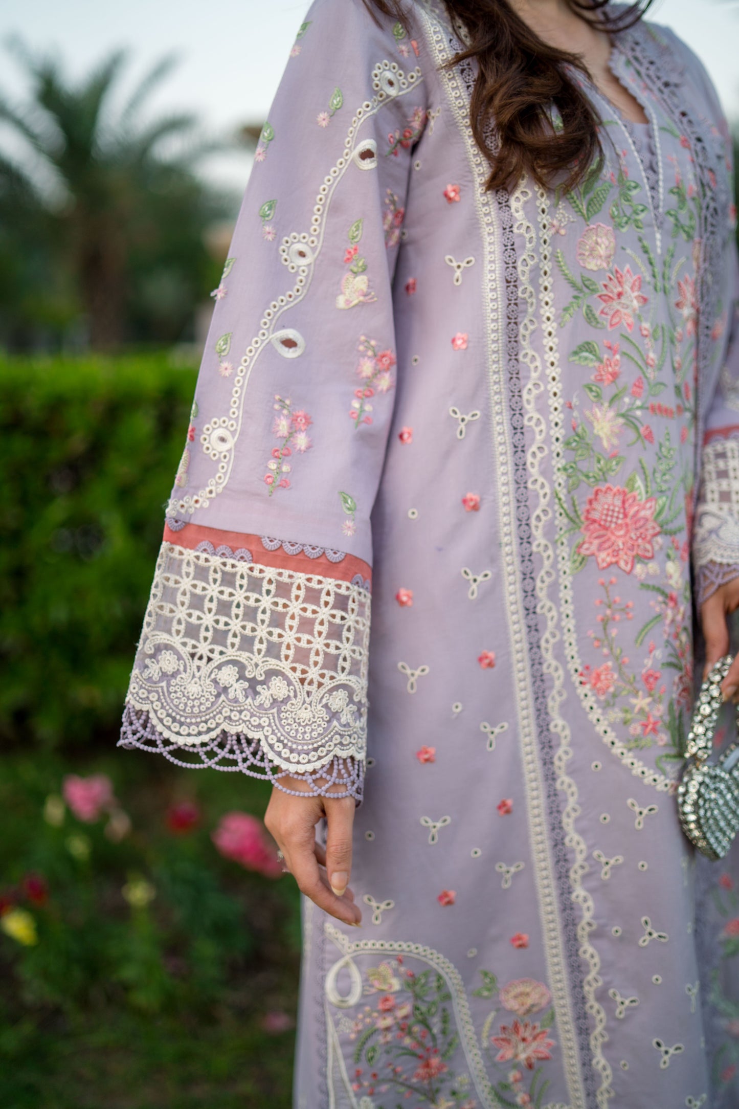 Rs 18900 Aneelas Stitched Lawn Emb 3pc Silk Duppata [LUX-26-63] [Dispatch Time 2 Months]