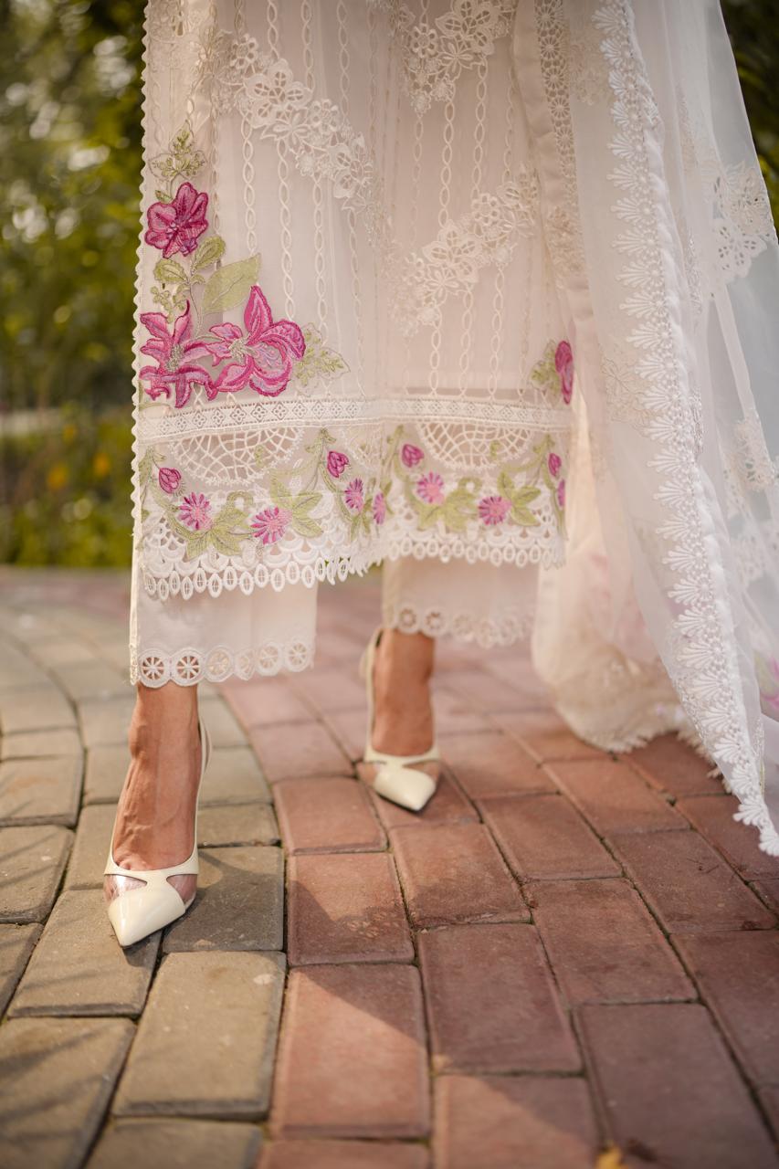Rs 20000 Aneelas Stitched Party Wear Emb Organza 3pc [OR-06] [Dispatch Time 2.5 Months]