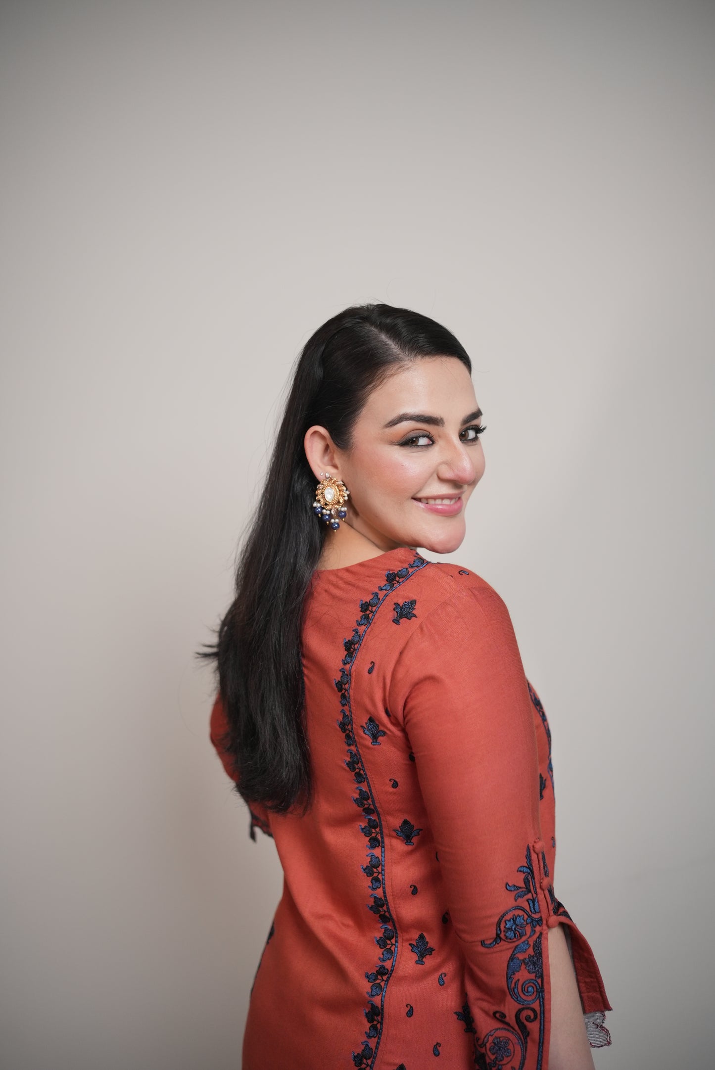 Rs 8500 Aneelas Stitched Twill Shirt Trouser 2pc [Plain Trouser] [WLUX-04] [Dispatch Time 2 Months]