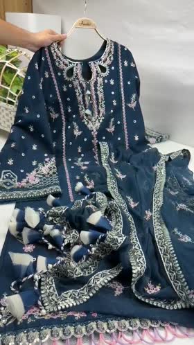 Rs 17500 Aneelas Stitched Luxury Lawn Emb 3pc Chiffon Duppata [LUX-26-74] [Dispatch Time 2 Months]