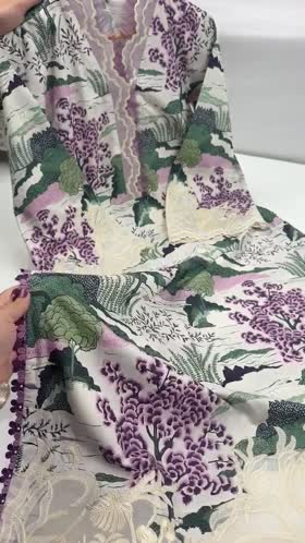 Rs 13500 Aneelas Stitched Print Emb Viscose 3pc Viscose Duppata [VC-26-26-B] [Dispatch Time 2.5 Months]
