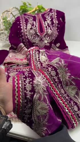 Rs 25500 Aneelas Stitched Velvet Emb 3pc [VT-13] [Dispatch Time 2 Months]