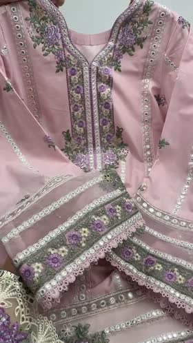 Rs 10950 Aneelas Stitched Emb Kaftan Trouser 2pc [LUX-26-105] [Dispatch Time 2 Months]