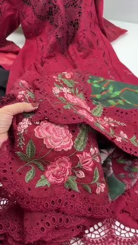 Rs 20500 Aneelas Stitched Luxury  Lawn Emb 3pc [LUX-26-41] [Dispatch Time 2.5 Months]