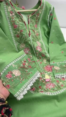 Rs 7800 Aneelas Stitched Lawn Emb Shirt Trouser 2pc [LUX-26-111] [Dispatch Time 2 Months]