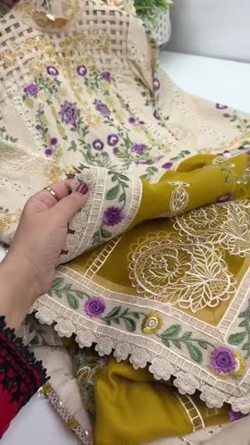 Rs 25000 Aneelas Stitched Emb Winter Premium Pashmina Shawl With Karandi Shirt Trouser 3pc [WLUX-26-01] [Dispatch Time 2.5 Months]