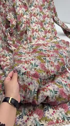 Rs 7800 Aneelas Stitched Lawn Print Only 3pc Chiffon Duppata [Plain Trouser] [SPR-26-75-B] [Dispatch Time 2 Months]