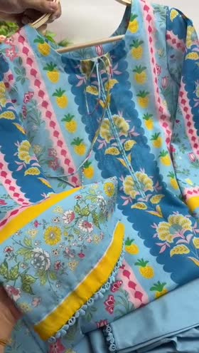 Rs 5000 Aneelas Stitched Lawn Print 2pc [SPR-26-17] [Dispatch Time 2 Months]