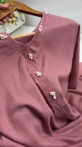 Aneelas Peach Wool Loose Fit Shirt Trouser 2pc [PL-26-06] [Est. Dispatch Time 2 Months]