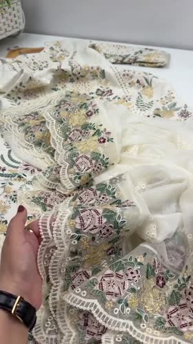 Rs 15950 Aneelas Stitched Lawn Emb 3pc Emb Chiffon Duppata [LUX-26-98] [Dispatch Time 15 Days]