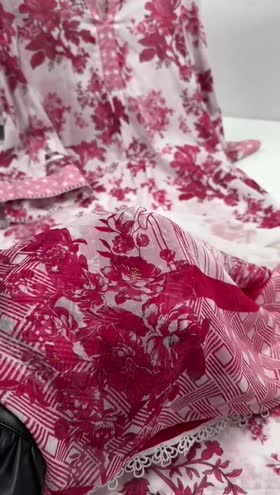 Rs 7500 Aneelas Stitched ONLY Print Lawn Chiffon Duppata 3pc [SPR-26-10] [Dispatch Time 2 Months]