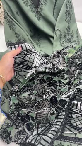Aneelas Stitched Viscose Emb Kaftan 3pc Palachi Shawl [VC-26-11] [Dispatch Time 2.5 Months]