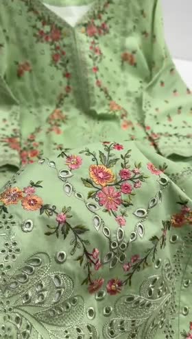 Rs 15500 Aneelas Stitched Lawn Emb 3pc [LUX-26-07] [Dispatch Time 2 Months]