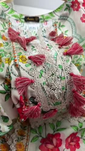 Rs 7500 Aneelas Stitched Printed Lawn Shirt Plain trouser With Voil Lawn Printed Duppata 3pc [SPR-26-12-A] [Dispatch Time 2 Months]