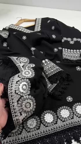 Rs 14500 Aneelas Stitched Cotton Satin Emb 3pc [CT-04] [Dispatch Time 2 Months]