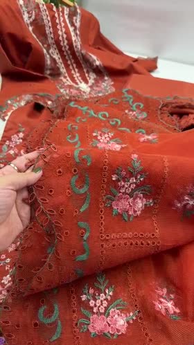 Rs 15500 Aneelas Stitched Luxury Lawn Emb 3pc Cotton Net Duppata [LUX-26-92] [Dispatch Time 2 Months]
