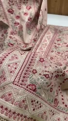Rs 19000 Aneelas Stitched Luxury Winter Emb Karandi Emb 3pc [KR-01] [Dispatch Time 2 Months]