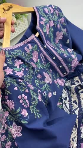 Rs 10500 Aneelas Stitched Lawn Emb Shirt Trouser 2pc [LUX-26-109] [Dispatch Time 2 Months]