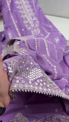 Rs 18500 Aneelas Stitched FULL SLEEVES Raw Silk Emb 3pc Chiffon Duppata [RS-15-B] [Dispatch Time 2 Months]