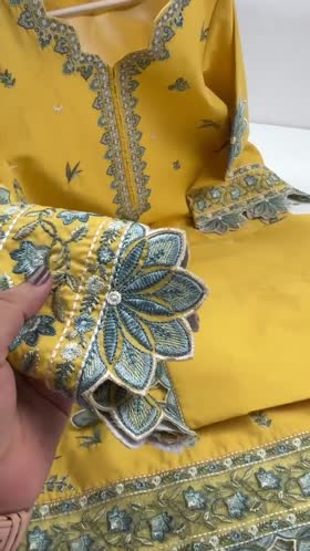 Rs 9000 Aneelas Stitched Lawn Emb Shirt Trouser 2pc [LUX-26-76] [Dispatch Time 2 Months]