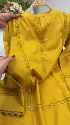 Rs 5500 Aneelas Stiched Lawn Solid 2pc [SL-16][Dispatch Time 2 Month]