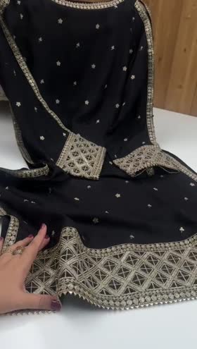 Rs 9500 Aneelas Stitched Raw Silk Shirt Trouser [FC-03] [Dispatch Time 2 Months]