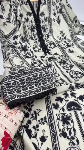 Rs 5500 Aneelas Stitched Print Kaftan 2pc [Base Shade Trouser] [SPR-26-63-A] [Dispatch Time 2 Months]