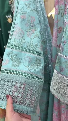 Rs 17500 Aneelas Stitched Luxury Lawn Emb 3pc Chiffon Duppata [LUX-26-47-B] [Dispatch Time 2.5 Months]